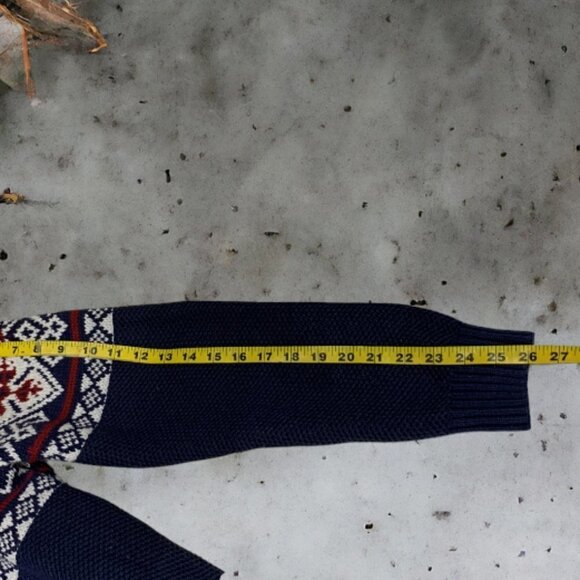 Fair Isle Quarter Zip Men's Sweater Size XL - Picture 8 of 8